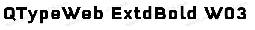 QTypeWeb ExtdBold W03 Regular字体转换